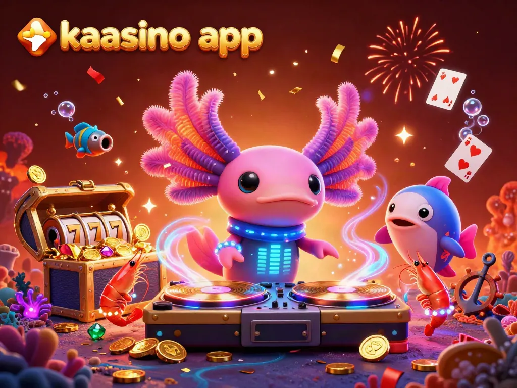 Experience the excitement of the kaasino app in this vibrant underwater casino scene.